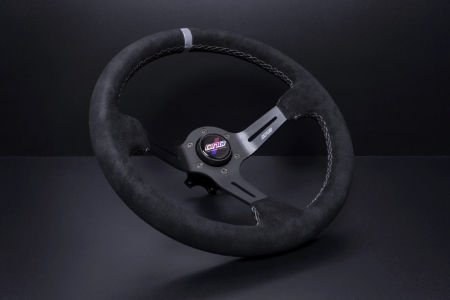 DND Performance 350MM Alcantara Race Wheel – Grey Stitch