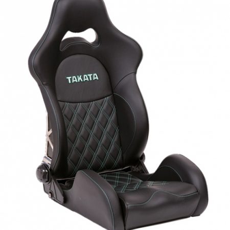 Takata Drift Pro Leather Seat – Green Stitching