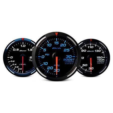 Defi Racer Series 52mm exhaust temp SI gauge – blue