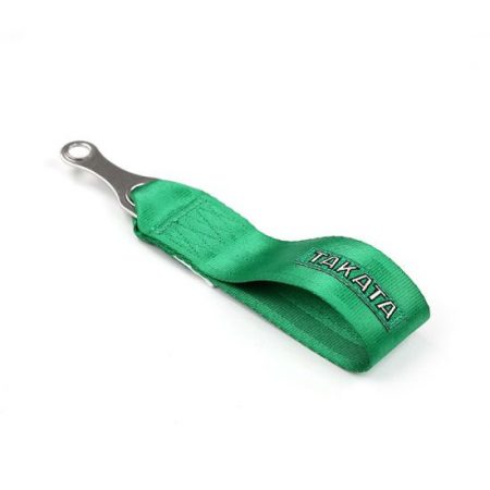 Takata Green Tow Strap with Hardware