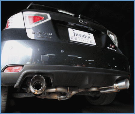 Invidia N1 Twin Out Let S.S. Tip Cat-Back – 08-14 Subaru Sti 5 Doors