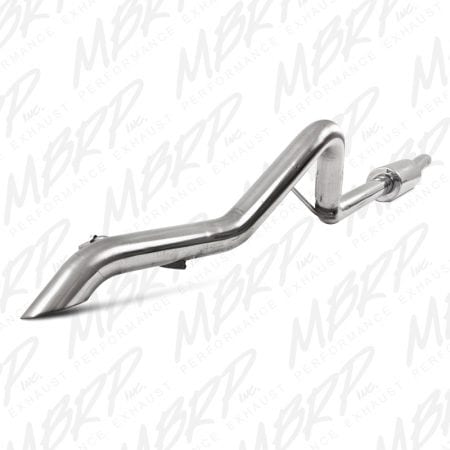MBRP 2 1/2″ Off-Road Tail Pipe, Muffler before Axle – 2007-2011 Jeep Wrangler (JK) 3.8L V6 4 dr