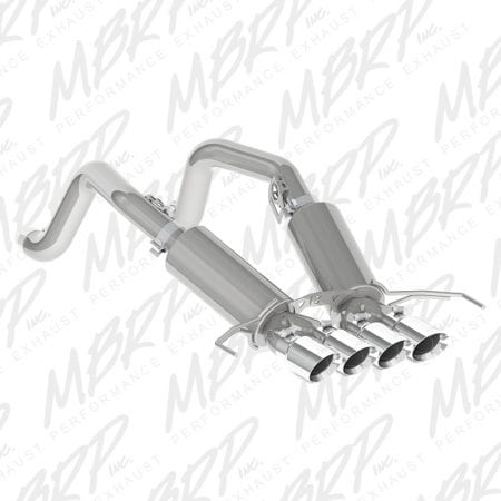 MBRP 3″ Dual Muffler Axle Back w/ with Quad 4″ Dual Wall Tips – 2014-2015 Chev Corvette