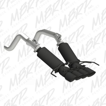 MBRP 3″ Dual Muffler Axle Back w/ with Quad 4″ Dual Wall Tips, Black – 2014-2015 Chev Corvette