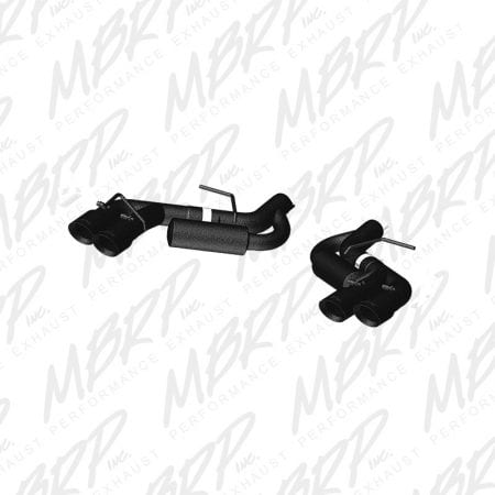 MBRP 3″ Dual Axle Back w/ Quad Tips, Black Coated – 2016 Chev Camaro, V8 6.2L 6 Speed