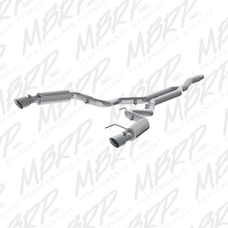 MBRP 3″ Cat Back w/ Dual Split Rear, Race Version – 2015-2016 Ford Mustang 2.3 Ecoboost