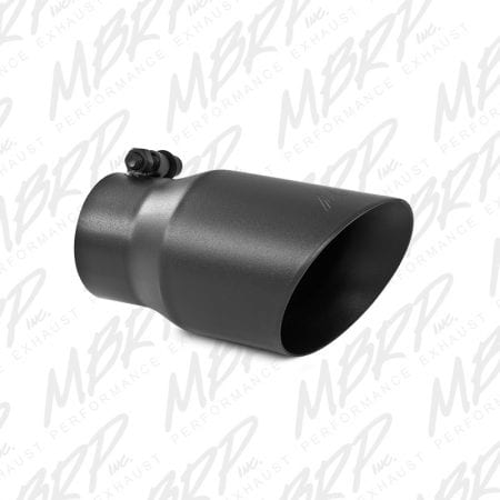 MBRP 8″ Tip – 4″ O.D., Dual Wall Angled, 3″ inlet, Black