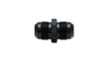 Vibrant Union Adapter Fitting; Male 4 AN to Male -4 AN – Anodized Black