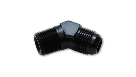 Vibrant 45 Degree Adapter Fitting (AN to NPT); Size: -16 AN x 1″ NPT