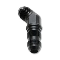 Vibrant -3AN Bulkhead Adapter 45 Degree Elbow Fitting – Anodized Black Only