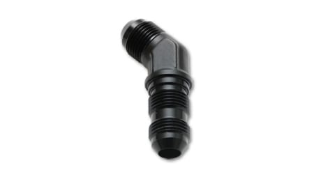 Vibrant -4AN Bulkhead Adapter 45 Degree Elbow Fitting – Anodized Black Only