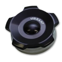 Vibrant 2″ OD Steel Weld Bung + Black Aluminum Threaded Cap