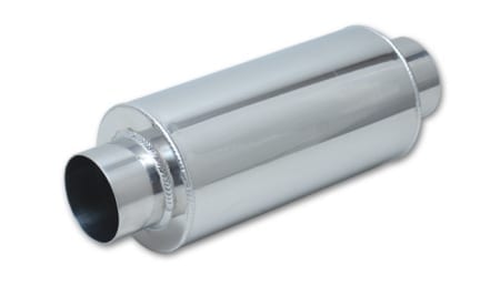 Vibrant Aluminum Muffler, 3.5″ inlet/outlet x 14″ long