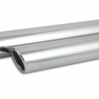 Vibrant 3″ Round Stainless Steel Tip (Single Wall, Angle Cut) – 2.5″ inlet, 11″ long