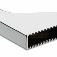 Vibrant 7.75″ x 1.875″ Rectangular Stainless Steel Tip (Camaro Style) – 2.5″inlet