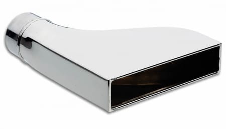 Vibrant 7.75″ x 1.875″ Rectangular Stainless Steel Tip (Camaro Style) – 2.25″inlet