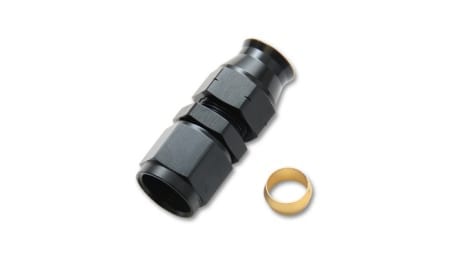 Vibrant -6AN Female to 5/16″ Tube Adapter Fittings (with Brass Olive Insert)