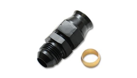 Vibrant -6AN Male to 5/16″ Tube Adapter Fitting (with Brass Olive Insert)