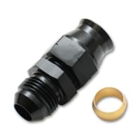 Vibrant -6AN Male to 3/8″ Tube Adapter Fitting (with Brass Olive Insert)