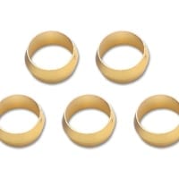 Vibrant Pack of 5, Brass Olive Inserts 3/8″