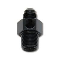 Vibrant -6AN Male to 1/4″ NPT Male Union Adapter Fitting with 1/8″ NPT Port