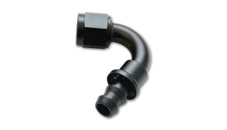 Vibrant Push-On 120 Degree Hose End Elbow Fitting; Size: -10AN