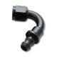 Vibrant Push-On 180 Degree Hose End Elbow Fitting; Hose Size: -4AN