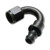 Vibrant -4AN Push-On 150 Degree Hose End Fitting