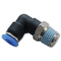 Vibrant Male Elbow Pnewmatic Vacuum Fitting (3/8″ NPT Thread) for use with 1/4″ OD Tubing