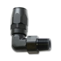 Vibrant Male NPT 90 Degree Hose End Fitting; Hose Size: -10AN; Pipe Thread: 3/8 NPT