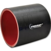 Vibrant 4 Ply Silicone Sleeve, 1.75″ I.D. x 3″ long – Black