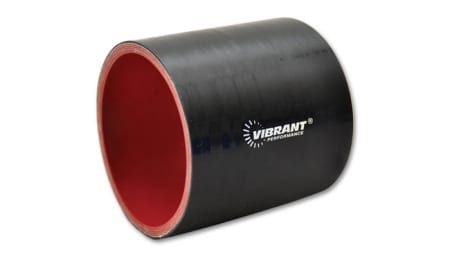 Vibrant 4 Ply Silicone Sleeve, 1.75″ I.D. x 3″ long – Black