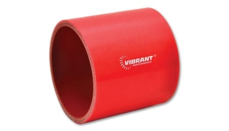 Vibrant 4 Ply Silicone Sleeve, 2.75″ I.D. x 3″ long – Red