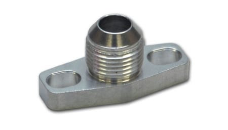 Vibrant Oil Drain Flange w/ integrated -10AN Fitting (for T3/T4 and GT40-GT55 Turbos)