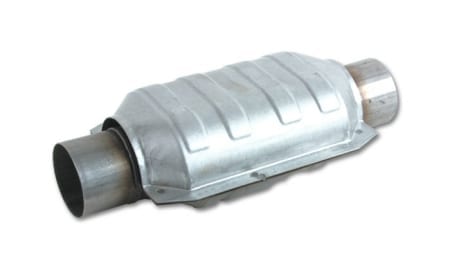 Vibrant Oval Ceramic Core Catalytic Converter (2.5″ inlet/outlet)
