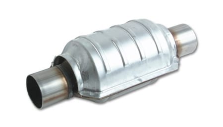 Vibrant Round Ceramic Core Catalytic Converter (2.5″ inlet/outlet)