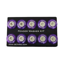 NRG Fender Washer Kit, Set of 10, Purple, Rivets for Plastic