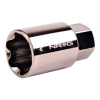 NRG Lug Nut Lock Key Socket Black Chrome 17mm (Spare) For use with LN: L40, L41, L01, L10. LN-80, LN-81