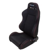 NRG Type-R Cloth Sport Seat Black w/ Red Stitch (Pair)