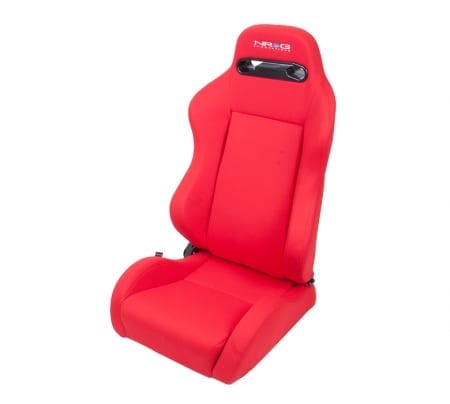 NRG Type-R Cloth Sport Seat Red w/ Red Stitch (Pair)