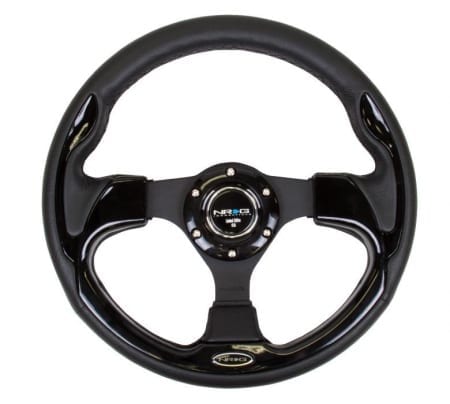 NRG RACE STYLE- 320mm Sport Steering Wheel w/ Black Trim