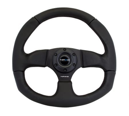 NRG RACE STYLE – Leather Steering Wheel w/ BLACK stitch