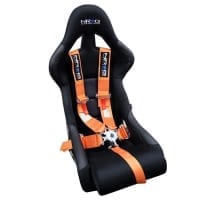 NRG 5 Pt 3inch FIA Spec 16.1 Seat Belt Harness / Cam Lock- Orange