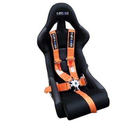 NRG 5 Pt 3inch FIA Spec 16.1 Seat Belt Harness / Cam Lock- Orange