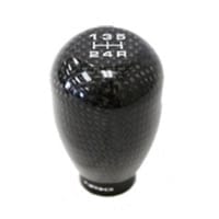 NRG Shift Knob – 42mm – 5 Speed Black Carbon Fiber Heavy Weight Universal – (480g / 1.1lbs)