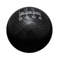 NRG Shift Knob – Ball Style Universal Black Carbon Fiber – 6 Speed Pattern