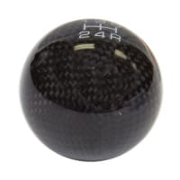 NRG Shift Knob – Ball Style Universal Black Carbon Fiber – 5 Speed pattern – No Logo