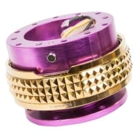 NRG Quick Release Kit – Purple Body / Chrome Gold Pyramid Ring