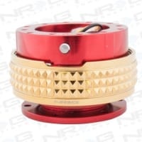 NRG Quick Release Kit – Red Body / Chrome Gold Pyramid Ring
