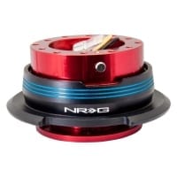 NRG Quick Release Kit – Red Body / Black Ring w/ Blue Horizontal Stripes